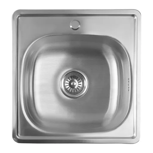 AQUALINE Nerezový vestavný dřez 48x18x48cm AQ4848B