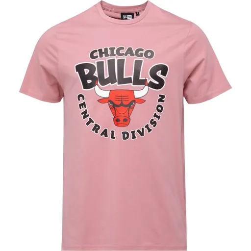 New Era CHICAGO BULLS NBA BUBBLE WORDMARK Pánské triko, růžová, velikost