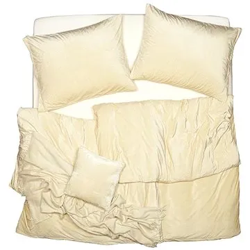 SCANquilt povlečení VELUR tweed smetanová (31015)