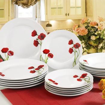 Banquet Porcelánová sada talířů POPPY 18 ks