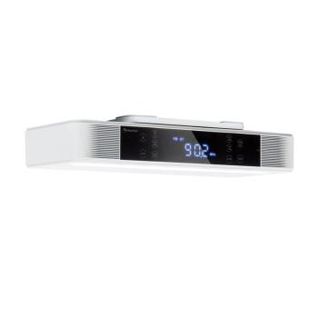 Auna KR-140, kuchyňské rádio, bluetooth, hands-free, FM, LED světla, bílé