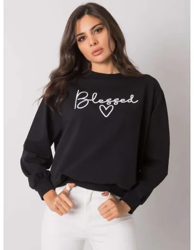 Dámská mikina s nápisem Ercolano RUE PARIS černá