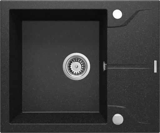 DEANTE Andante grafit Granitový dřez s odkapávačem ZQN_211A