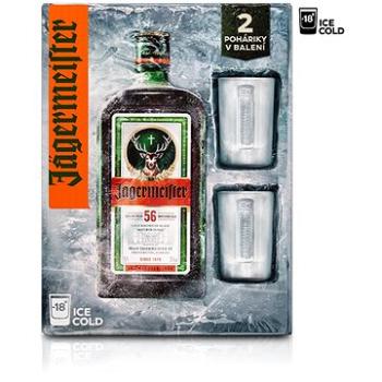 Jägermeister 0,7l 35% + 2x sklo II. GB (8594027040078)