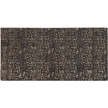 Koberec z viskózy 80 x 150 cm šedo-zlatý ESEL, 199011 (beliani_199011)