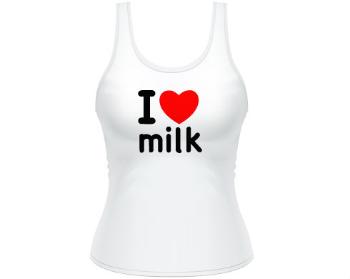 Dámské tílko Tank Top I Love milk