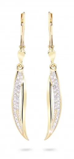 Cutie Diamonds Elegantní náušnice ze žlutého zlata s diamanty DZ8046-55-00-X-1