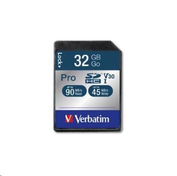 VERBATIM SDHC karta 32GB Pro, U3, V30