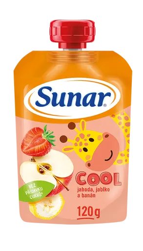 Sunar Cool ovoce Jahoda, banán, jablko kapsička 120 g