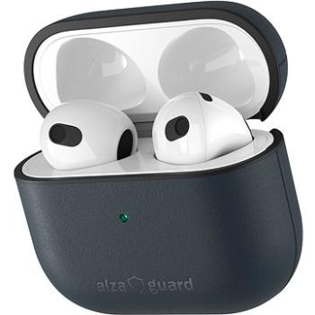 AlzaGuard Genuine Leather Case pro AirPods 2021 modré (AGD-ACL005L)