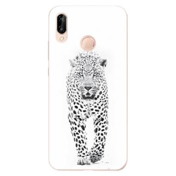 Odolné silikonové pouzdro iSaprio - White Jaguar - Huawei P20 Lite