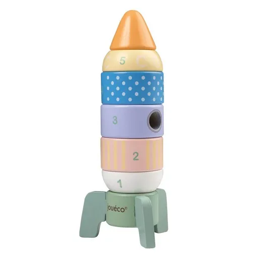 Jouéco the Wildies Family dřevěná stohovací raketa 12m+