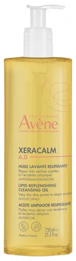 Avène Relipidační mycí olej na suchou pokožku XeraCalm A.D (Lipid-Replenishing Cleansing Oil) 750 ml