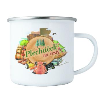 Bohemia Gifts Plechový hrnek - Na cesty, 350 ml