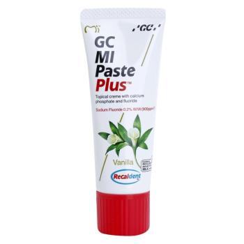 GC MI Paste Plus remineralizační ochranný krém pro citlivé zuby s fluoridem příchuť Vanilla 35 ml