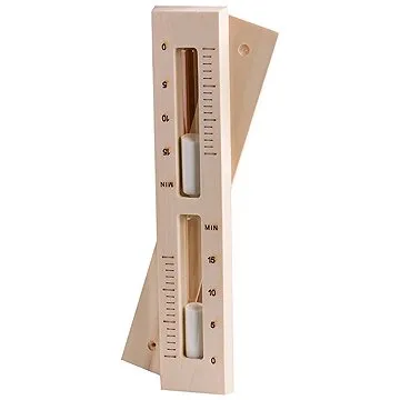 Sentiotec - přesýpací hodiny do sauny 15min. Bílý písek, Osika (AD553A)