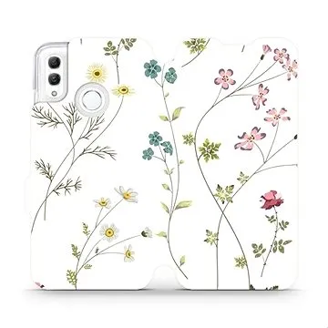 Flipové pouzdro na mobil Honor 10 Lite - MD03S Tenké rostlinky s květy (5903226713035)