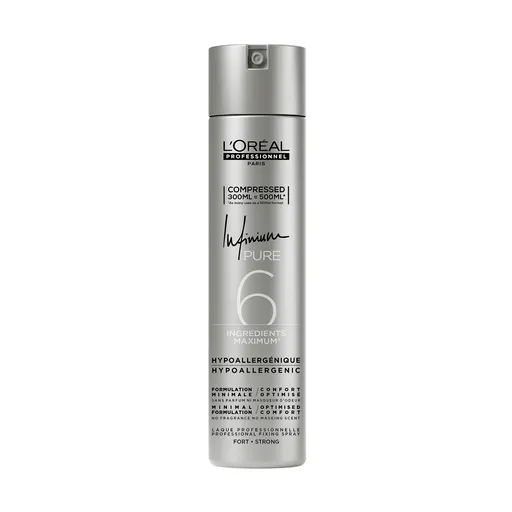 L'Oréal Professionnel Hypoalergenní lak na vlasy se silnou fixací Infinium Pure (Hairspray) 300 ml