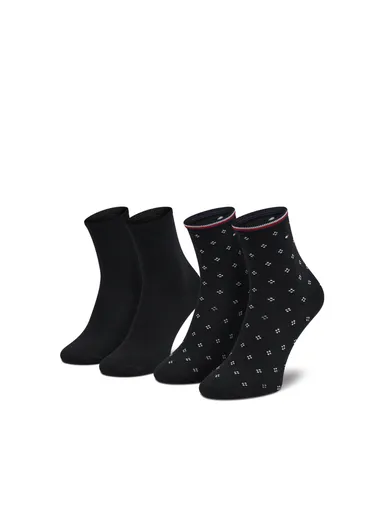 Tommy Hilfiger dámské černé ponožky 2 pack 701210522 35