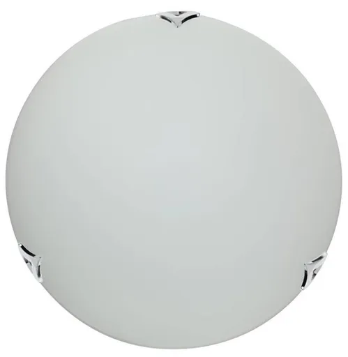 Skleněná stropní lampa chrom/satén 30cm Sara