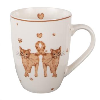 Porcelánový hrnek s kočičkami Kitty Cats - 12*8*10cm/ 350ml KCSMU