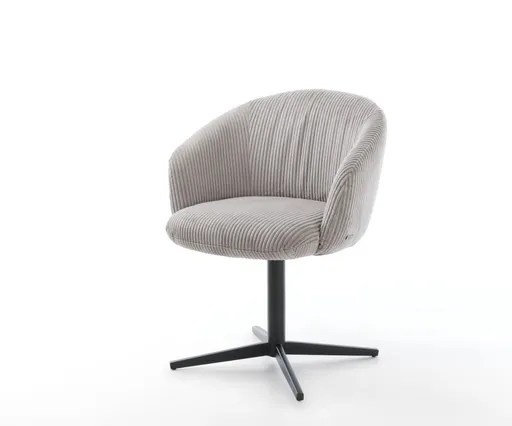 Jídelní židle Caja-Flex s područkami manšestr stříbrnošedá