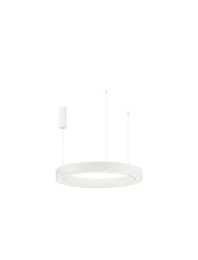 NOVA LUCE závěsné svítidlo MORBIDO bílý hliník a akryl LED 60W 230V 2700K - 4000K IP20 vč. dálkového ovládání stmívatelné Tuya 9345641