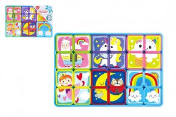 Magnetické puzzle fantazie plast, 12ks