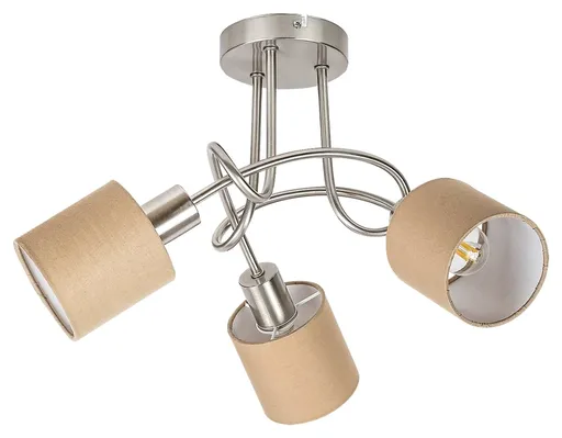 Rabalux Chromové stropní svítidlo Natina pro žárovku 3x E14 4980