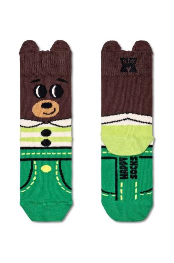 Dětské ponožky Happy Socks Kids Bear Sock hnědá barva