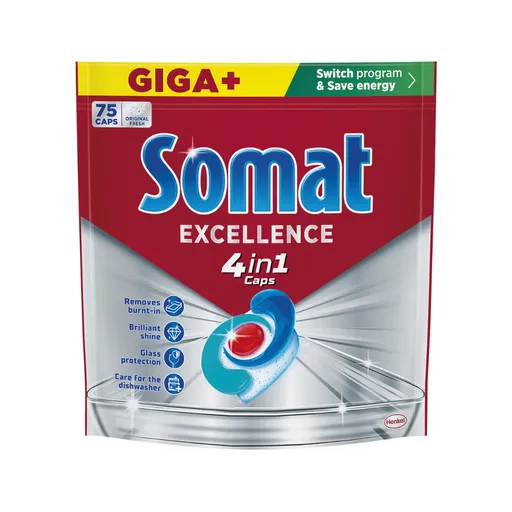 Somat Kapsle do myčky Excellence 4v1 75 ks