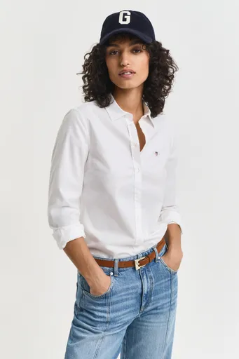 KOŠILE GANT SLIM STRETCH OXFORD SHIRT WHITE