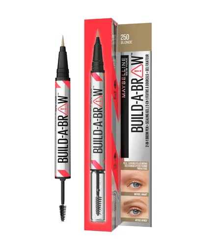 Maybelline Build a Brow odstín 250 Blonde fix a gel na obočí 1,4 g
