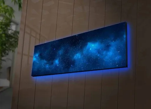 Dekorativní LED osvětlený obraz na plátně 3090NASA-017