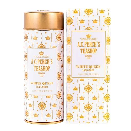 Bílý čaj ICONICS WHITE QUEEN 50 g, plechovka, A.C. Perch's Thehandel
