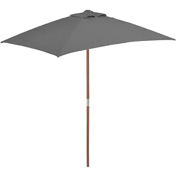 SHUMEE Slunečník zahradní, antracit 150 x 200 cm (44535)