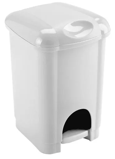 Plastový nášlapný odpadkový koš HEIDRUN 6l. Varianta: TAUPE