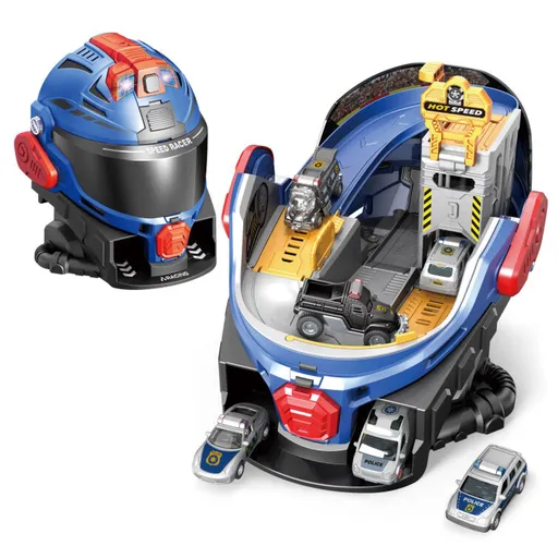 Wiky Policejní stanice helma s efekty 20x32x20 cm