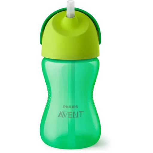 Philips Avent Bendy Straw SCF798/01 12m+ hrnek s ohebným brčkem Green 300 ml
