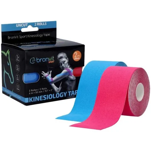 BronVit SPORT KINESIO TAPE SET 5 CM x 6 M Set kinesiologických tejpů, modrá, velikost