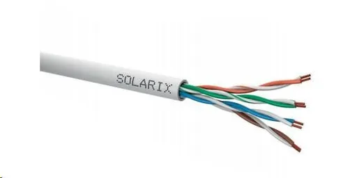Instalační kabel Solarix UTP, Cat5E, licna, PVC, box 305m SXKL-5E-UTP-PVC-GY