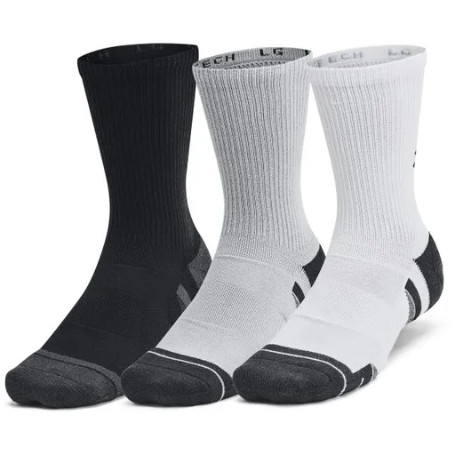 Under Armour PERF TECH 6PK CREW Unisex ponožky, šedá, velikost L