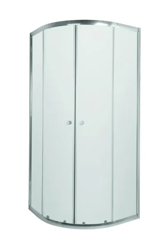 INVENA Sprchový kout čtvrtkruh VITORIA, profil: chrom, sklo čiré 80x80cm AK-49-185-O