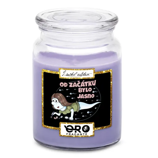 Svíčka Kosmetická spermie (Vůně svíčky: Levandule)