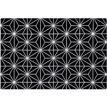 Koberec z viskózy 160x230 cm černý SIBEL, 198980 (beliani_198980)