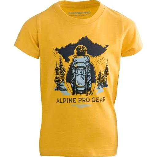 ALPINE PRO NUPO Dětské triko, žlutá, velikost 140-146