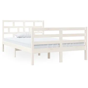 Rám postele bílý masivní dřevo 120 × 190 cm Small Double, 3101254 (3101254)
