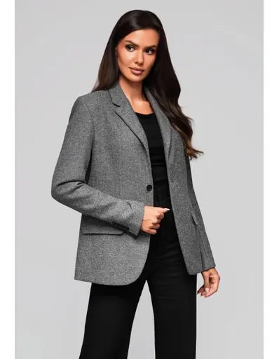 Dámská bunda LW-BLZB-0101 v2 – šedá