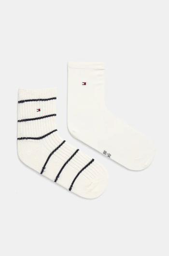 Ponožky Tommy Hilfiger 2-pack dámské, bílá barva, 701229866