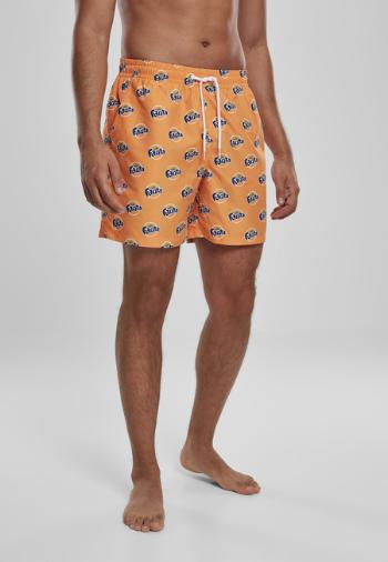 Mr. Tee Fanta Logo AOP Swimshorts orange - XS